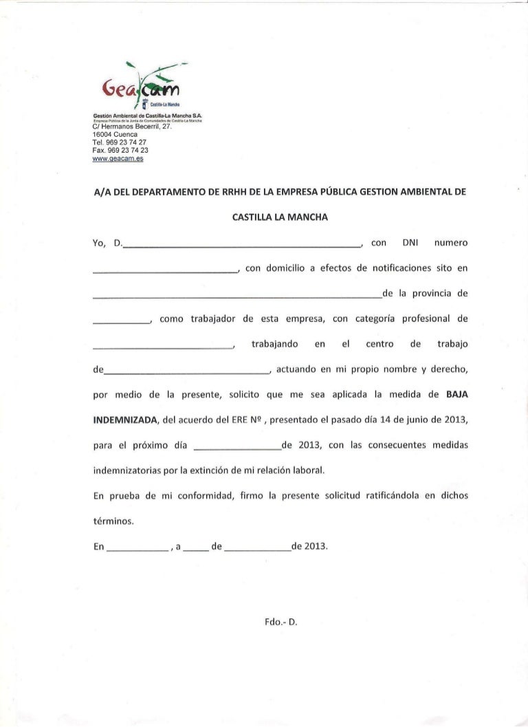 Hoja de adscripcion baja voluntaria